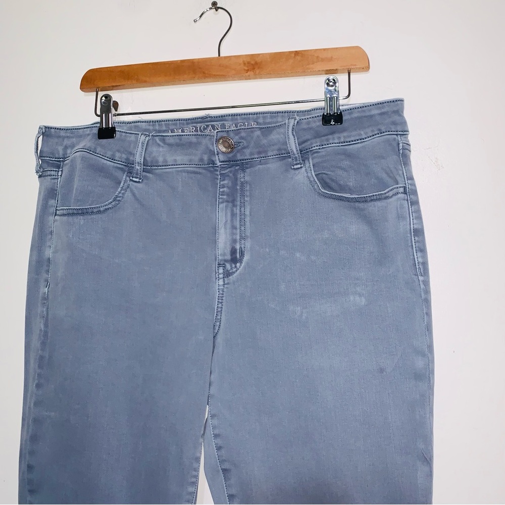 American Eagle Super High-Waisted Jeggings 16 Regular Next Level Stretch - Picture 3 of 7